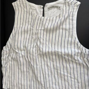 Abercrombie & Fitch Cream Sleeveless Tank Top